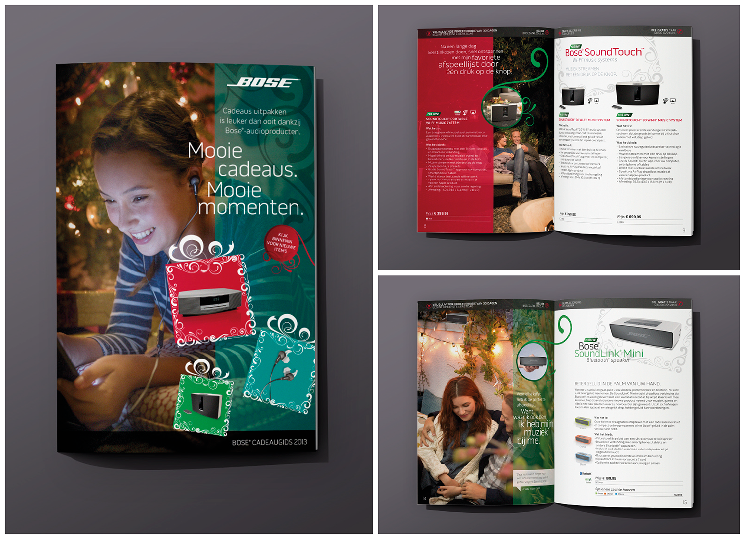 A5 kerstbrochure Bose by reclamestudio Morant