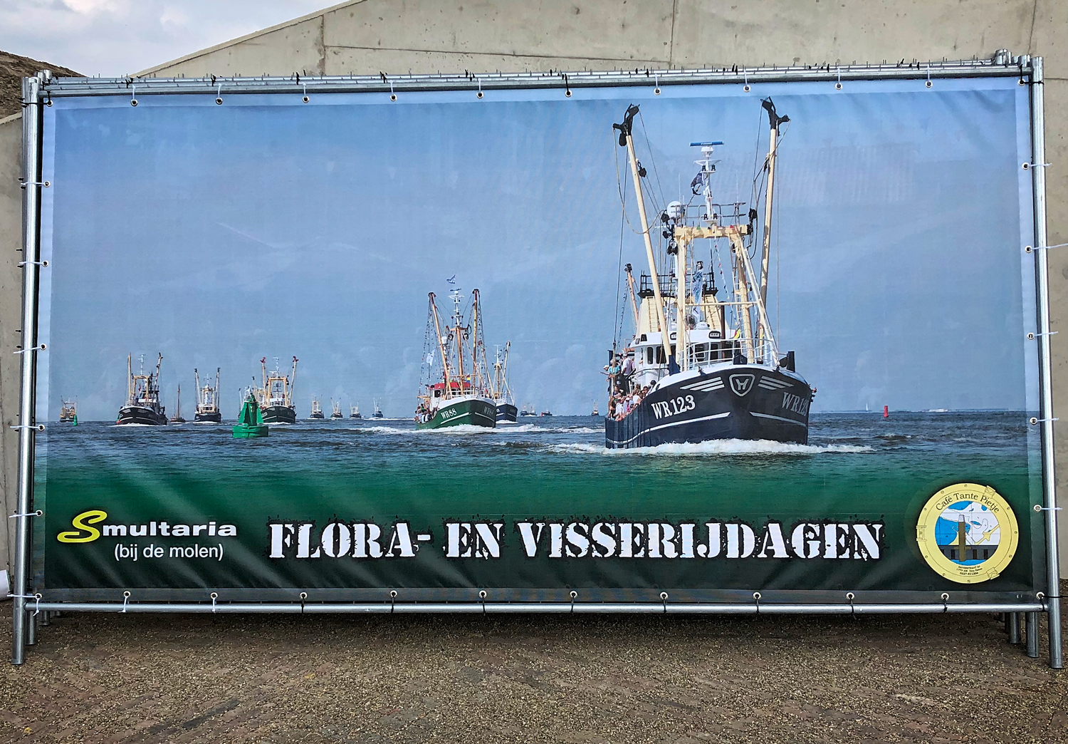 spandoek Flora & Visserijdagen by reclamestudio Morant