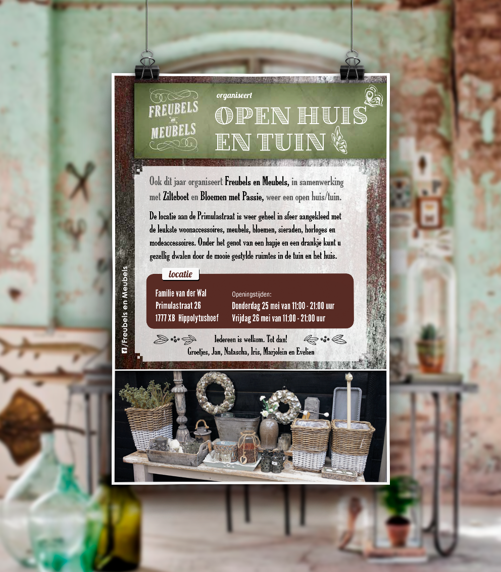 A5 flyer Freubels & Meubels by reclamestudio Morant