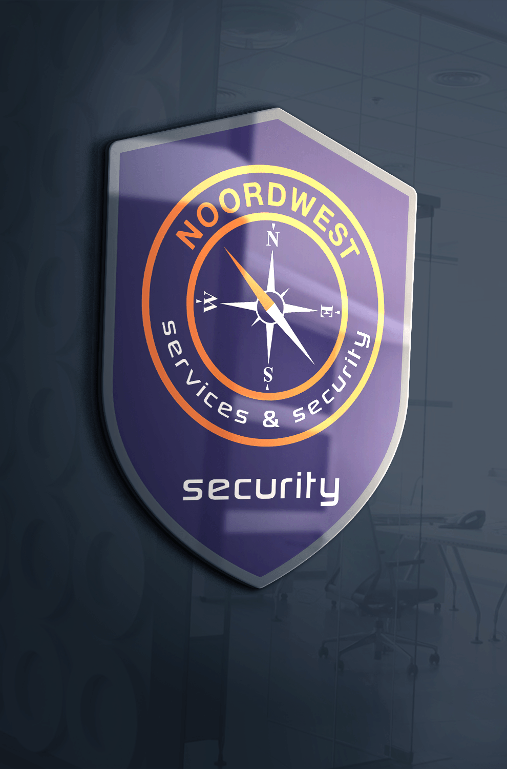 logo Noord West security & services by reclamestudio Morant