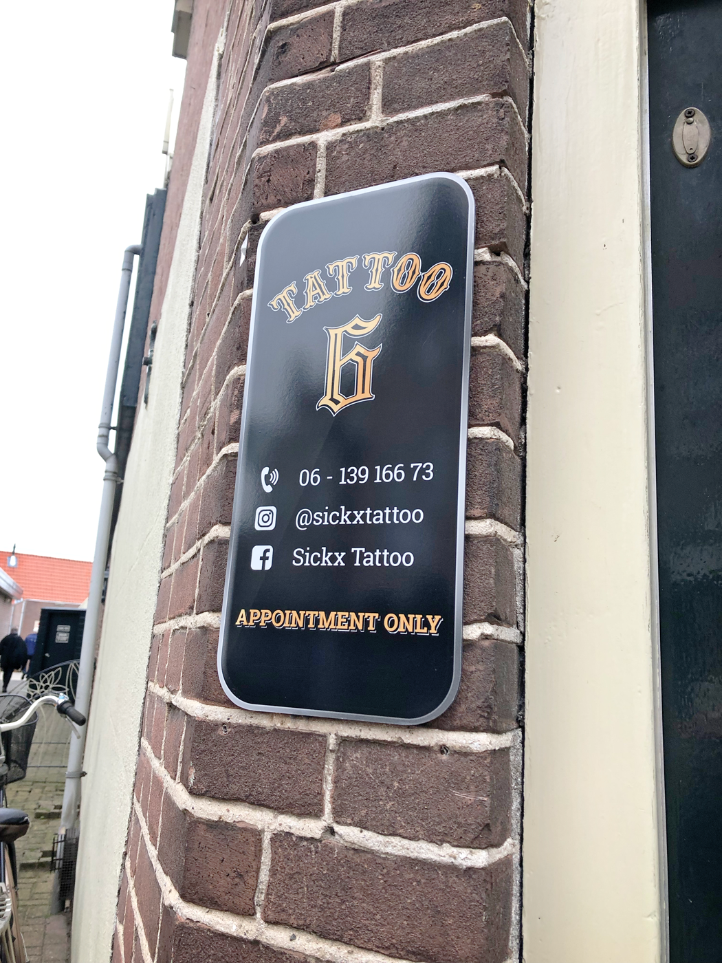 Old School signage - Sickx Tattoo by reclamestudio Morant