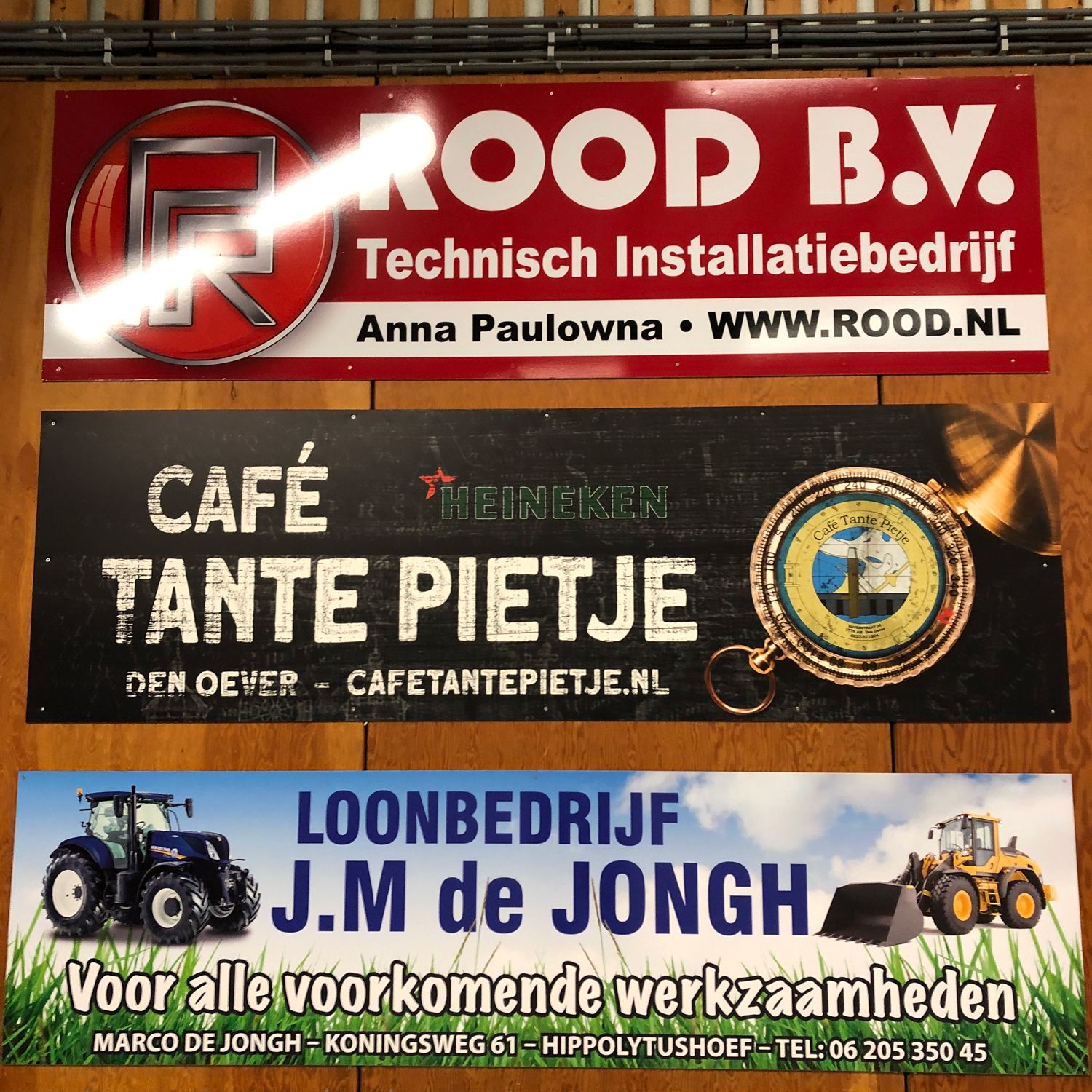 Reclamebord Tante Pietje by reclamestudio Morant