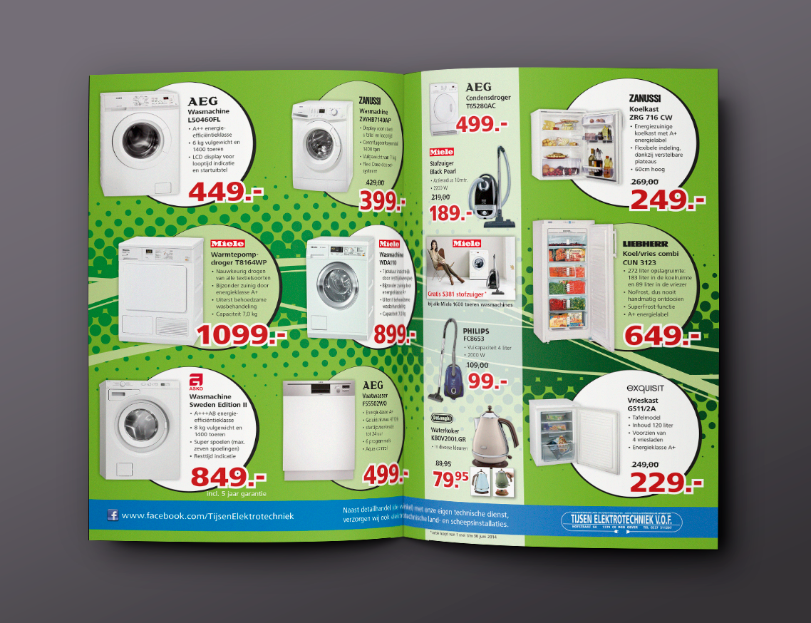 A4 folder Tijsen Elektrotechniek by reclamestudio Morant