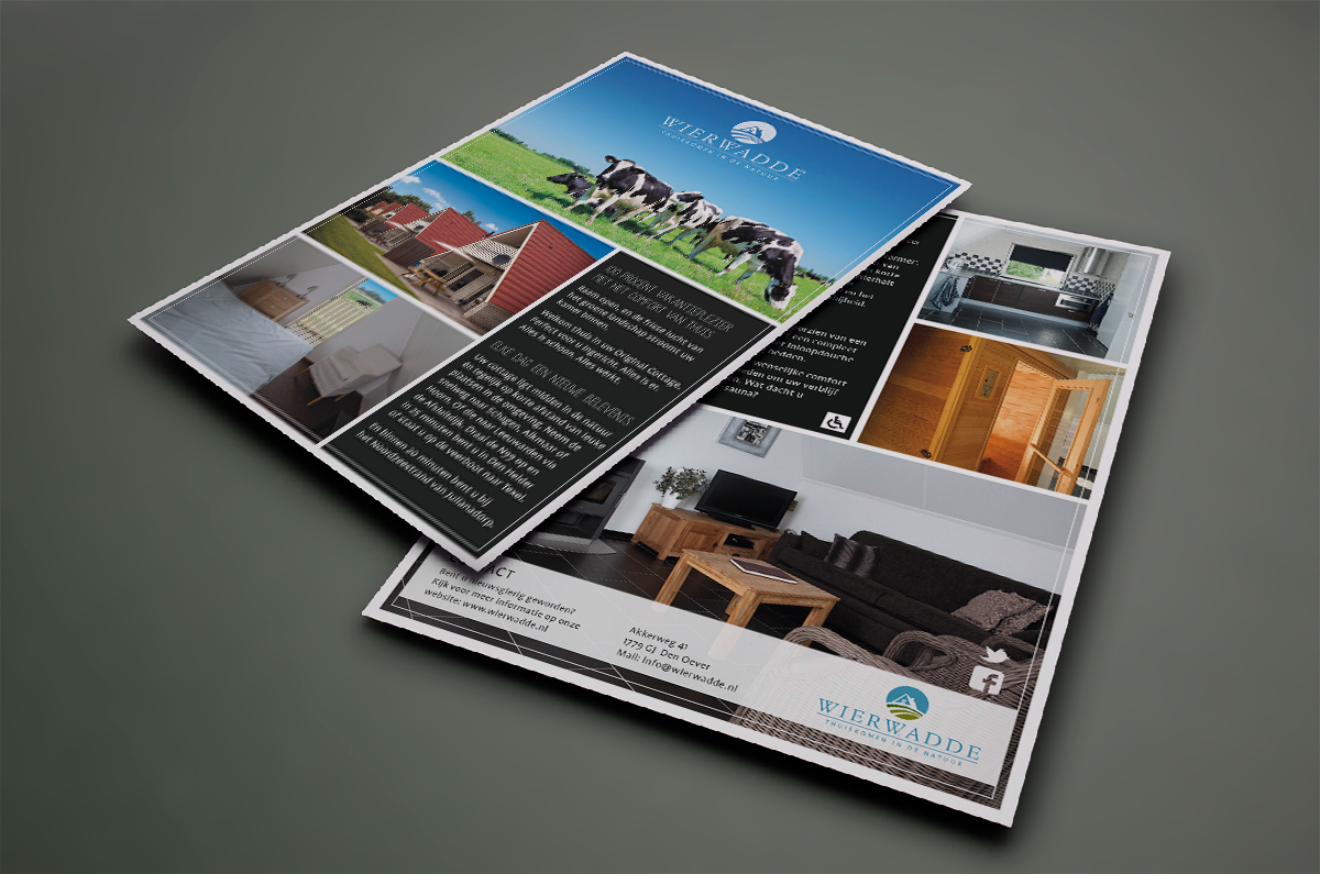 A5 flyer De Wierwadde by reclamestudio Morant