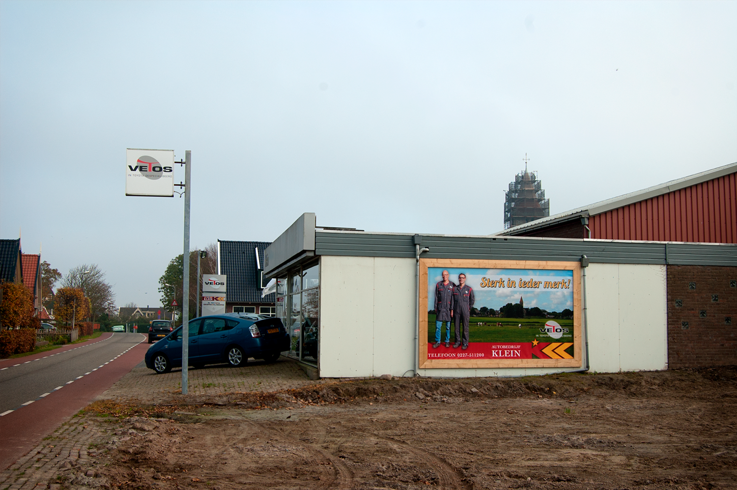outdoor wanddoek autobedrijf Klein by reclamestudio Morant