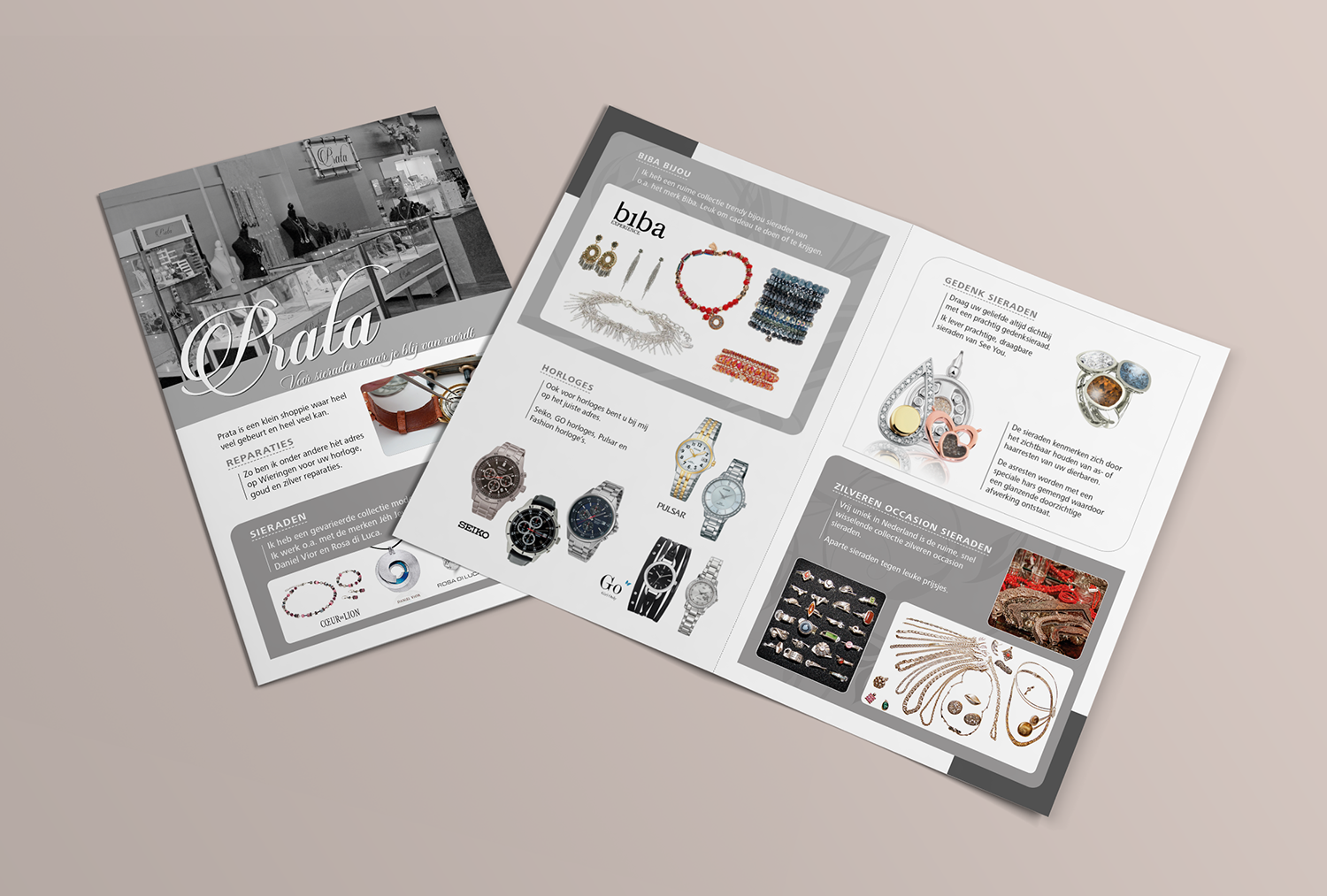 A4 folder Prata, huis-aan-huis verspreiding by reclamestudio Morant