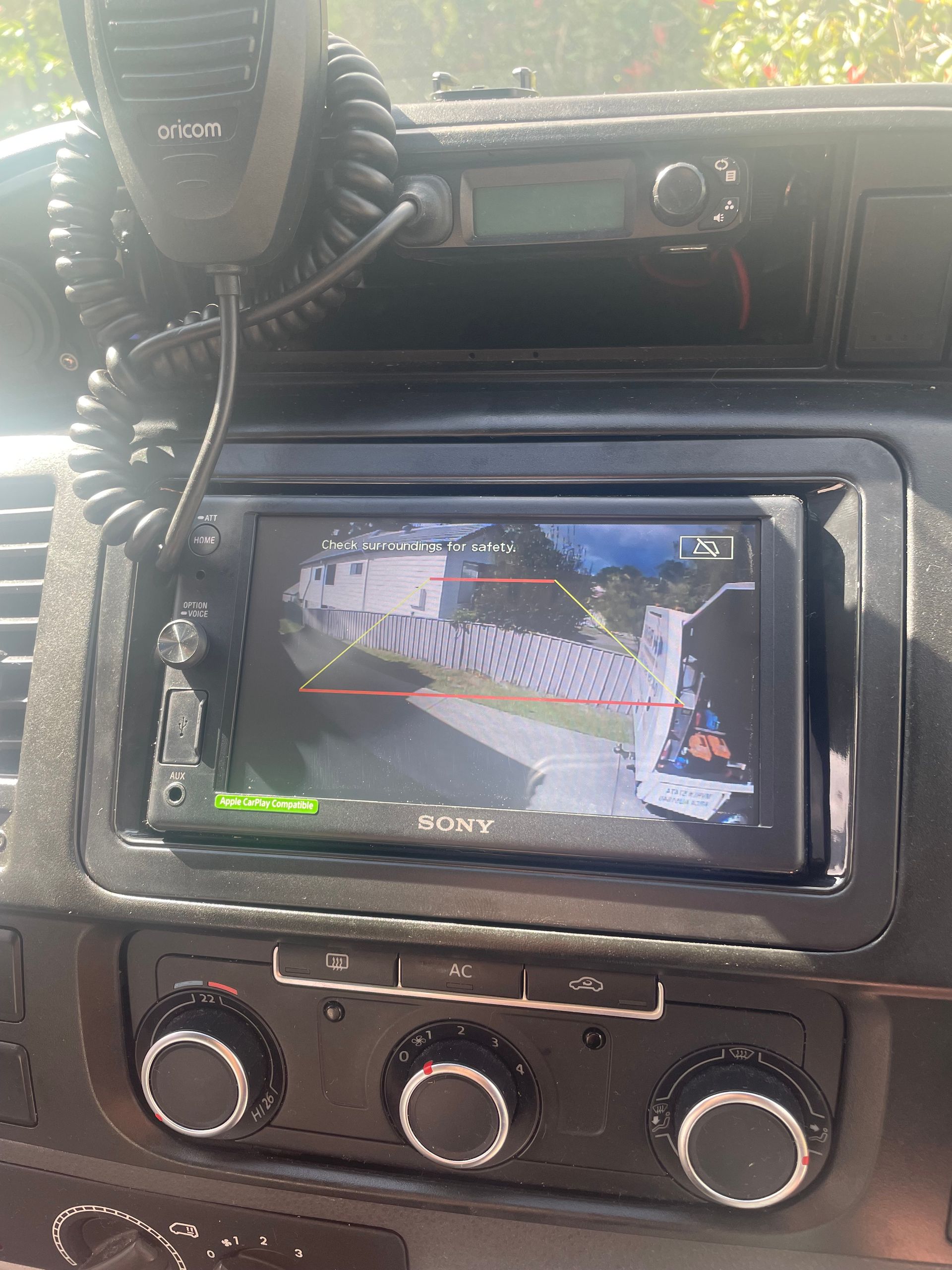 A Rear View Camera Is Displayed On The Dashboard Of A Car — REM Auto Electrics In Wallsend, NSW