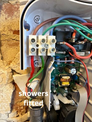 shower electric connection