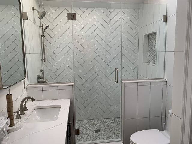 hinged shower doors