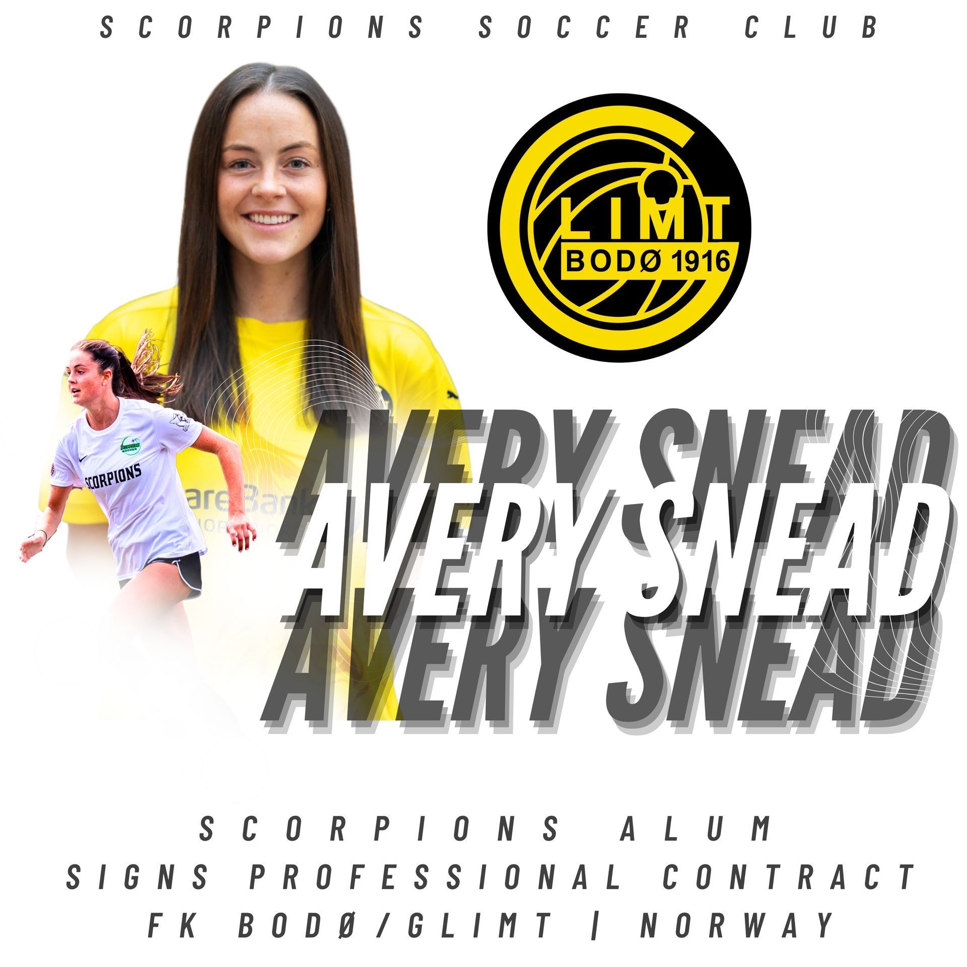 Avery Snead, Former Scorpions Player Signs Pro in Norway