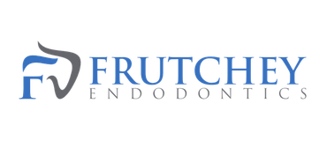 The logo for fruitchey endodontics is blue and white.