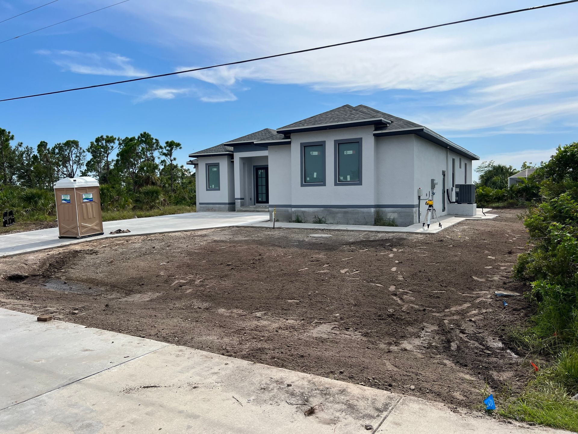 A final grading in North Port, FL by Roko Construction & Land Services