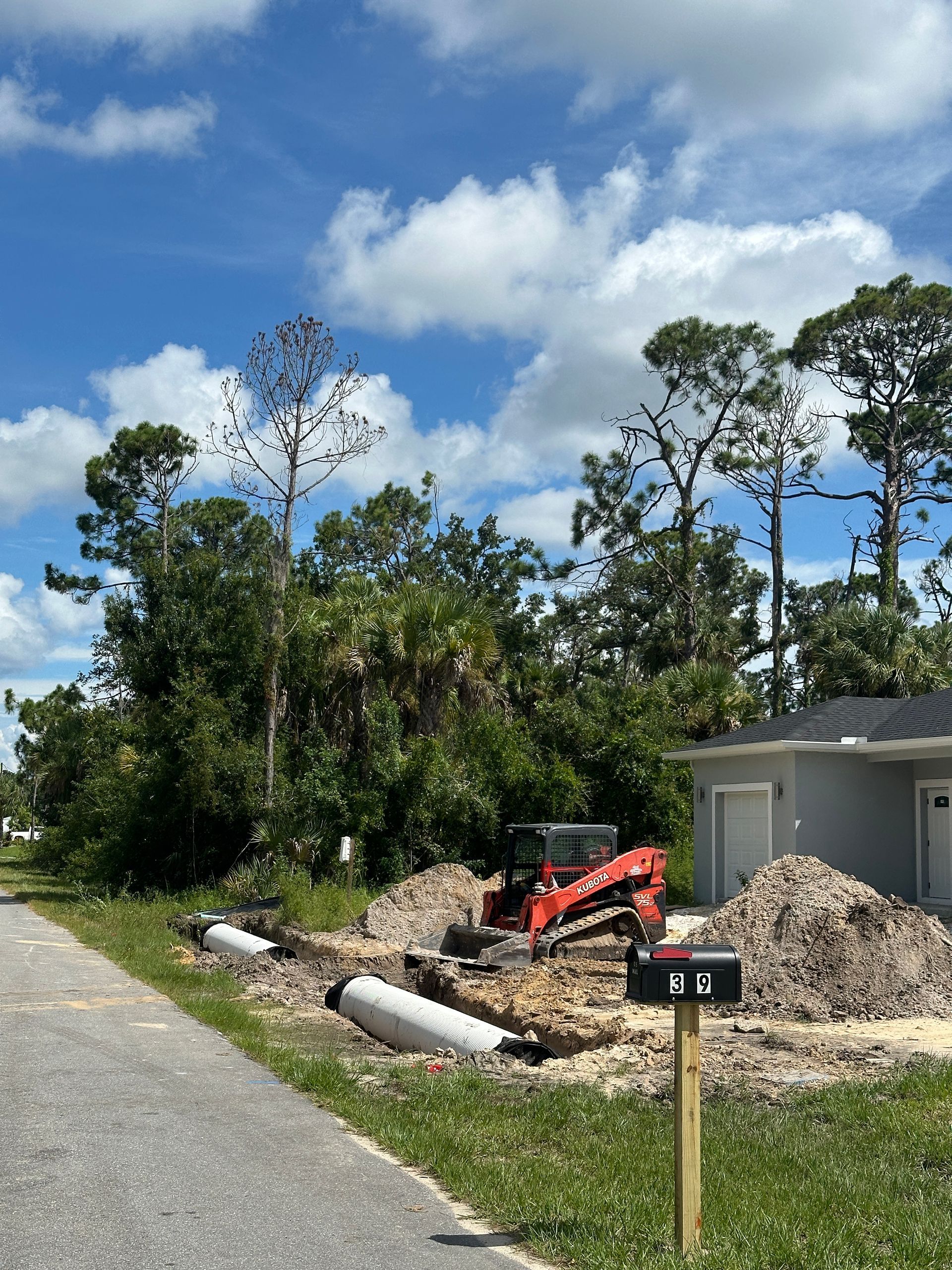 A tree removal in North Port, FL by Roko Construction & Land Services