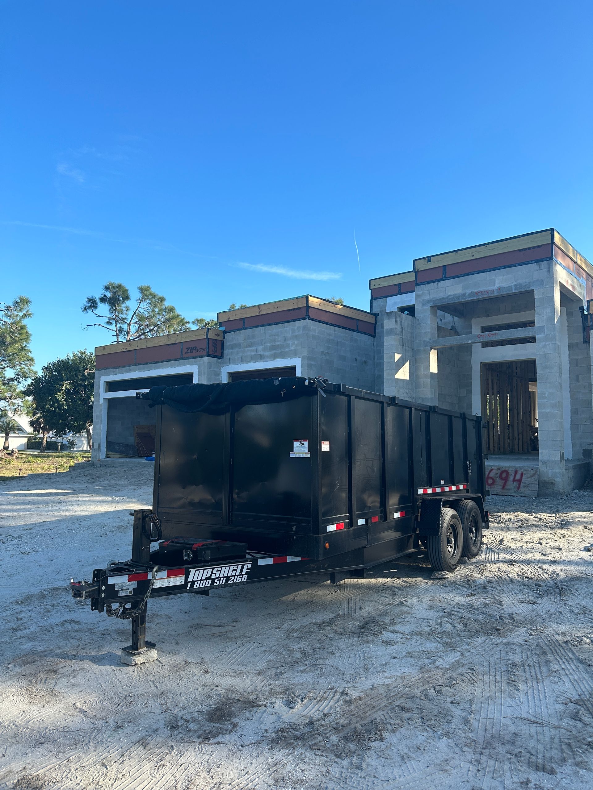 A construction cleanup in North Port, FL by Roko Construction & Land Services