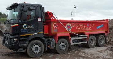 8 wheelers and other commercial trailers at Swan Commercials in Wigan