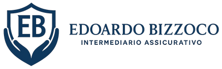 Logo di Edoardo Bizzoco, intermediario assicurativo, con il disegno di uno scudo e di una mano.
