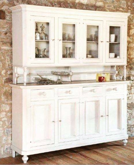 Credenza in legno bianco