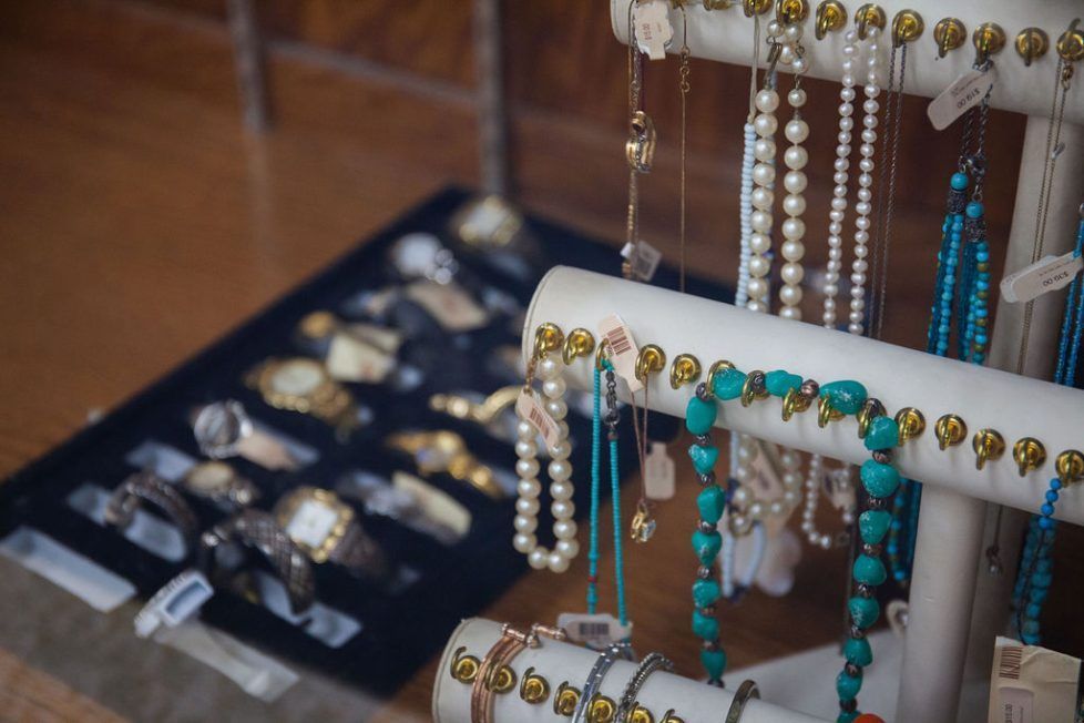 A Display of Pearls and Turquoise Necklaces and Bracelets