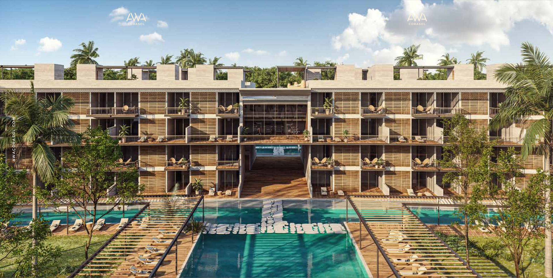 Discover AWA Corasol: where luxury merges with nature and golf. Experience exceptional moments in this exclusive development facing the cleanest beach in the Riviera Maya. Sophistication, elegance, and an unparalleled lifestyle await you in every corner.
