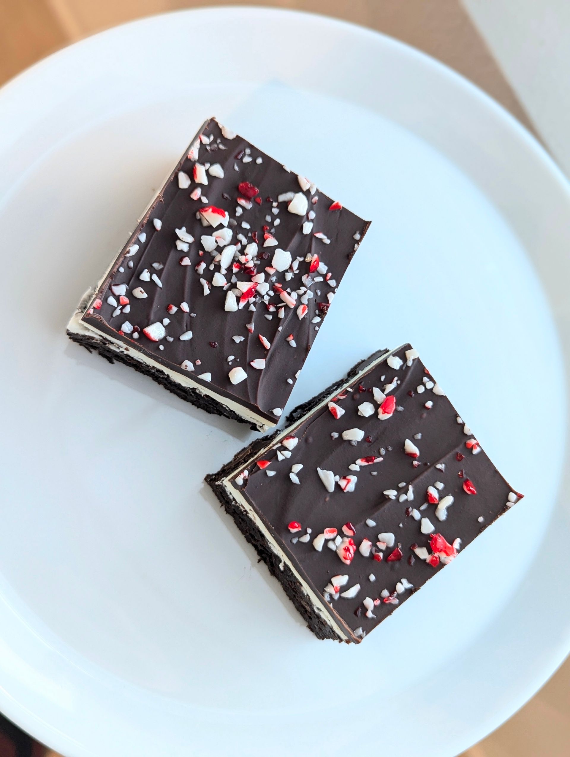 Peppermint Chocolate Brownies