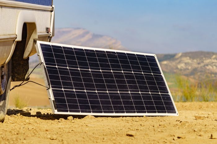 a portable off-grid solar panel