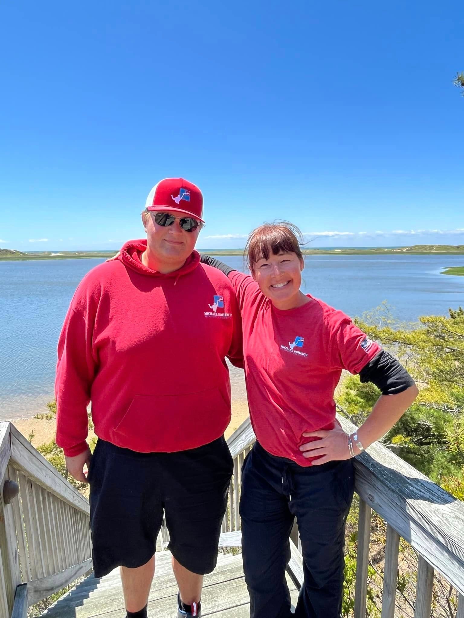 Friendly window cleaning team members from Michael Doherty Window Cleaning Cape Cod
