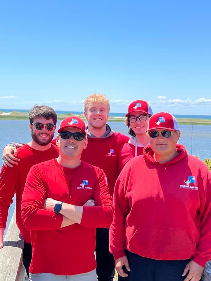 Michael Doherty Window Cleaning team providing professional window cleaning services in Cape Cod
