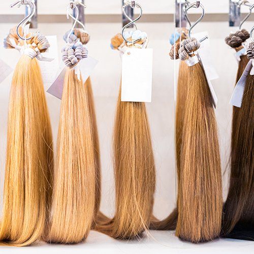 Multicolored Hair Extensions — Akron, OH — Wigs By Design