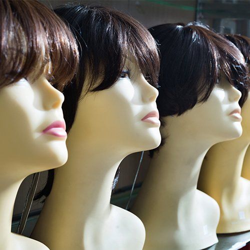 Mannequins with Brown-Haired — Akron, OH — Wigs By Design