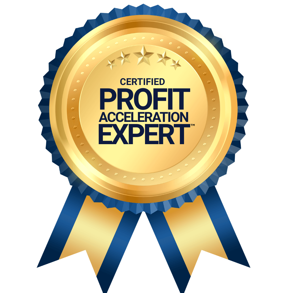 A certificate for William Malek Associates in Del City, MI for being certified profit acceleration experts