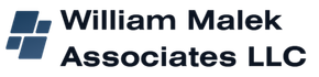The colored logo for William Malek Associates in Del City, MI