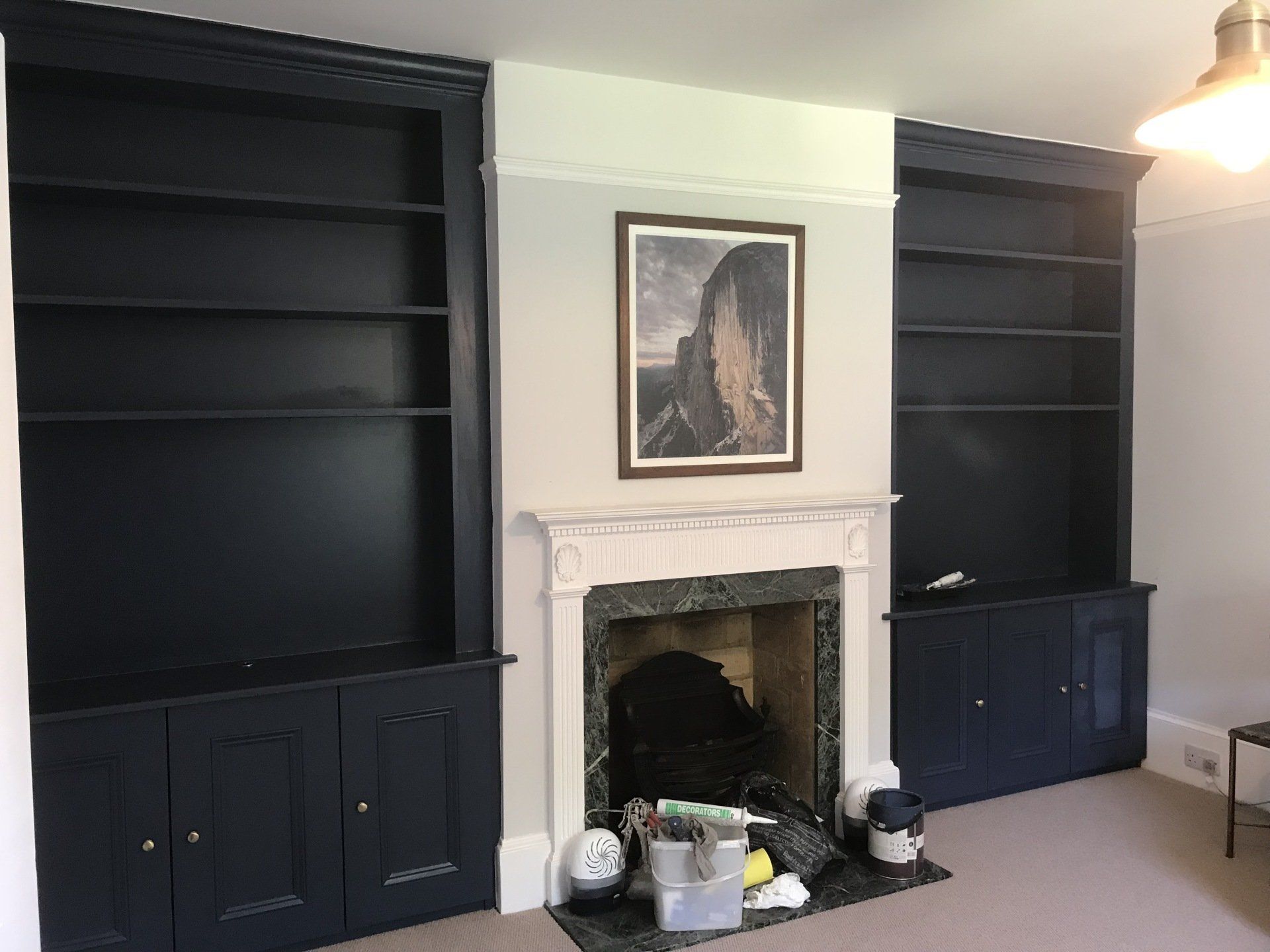 Bookcase installation 1