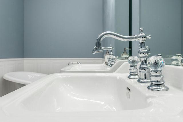 bathroom sink repaired by gainesville plumbing in a customers house in toccoa ga