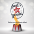 A logo for pod 's got genius talent show