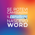 Se potevi cambiarmi il carattere nascevo word, comedy podcast cover
