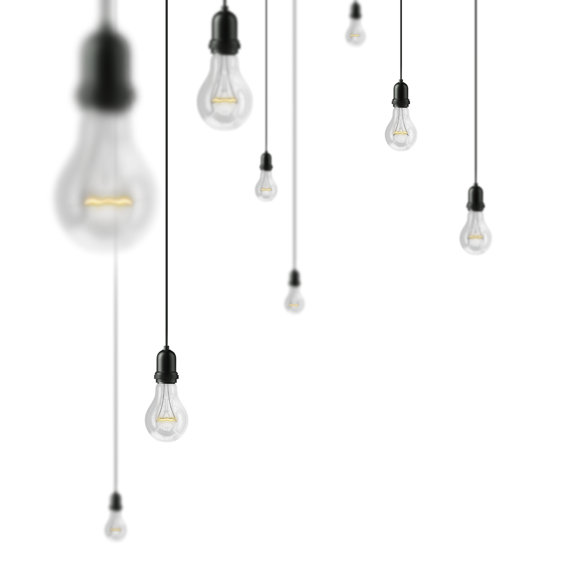 Light bulbs, inspiring strategy