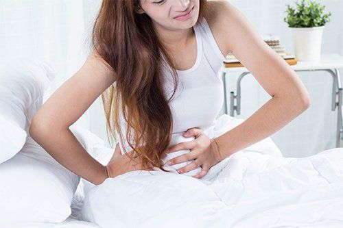 Woman with UTI