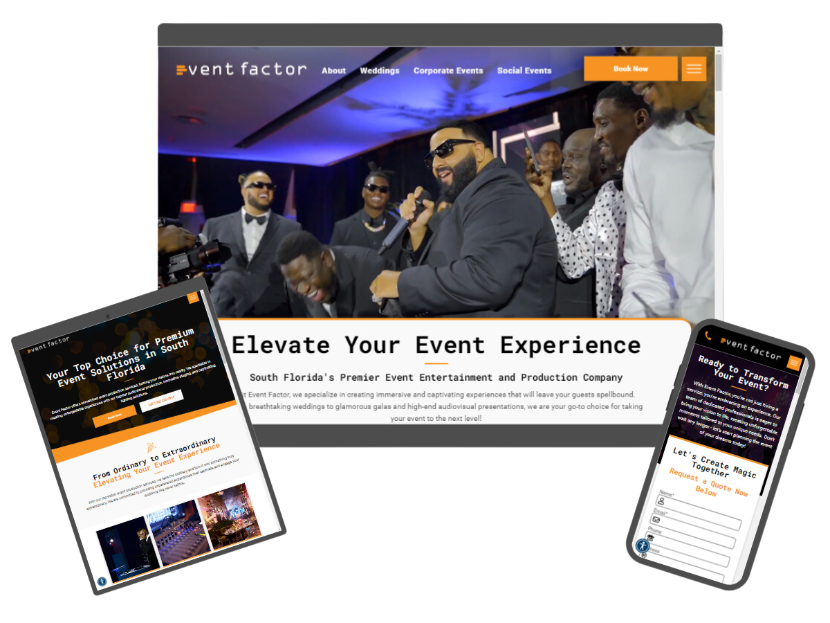 Event Production Website Design