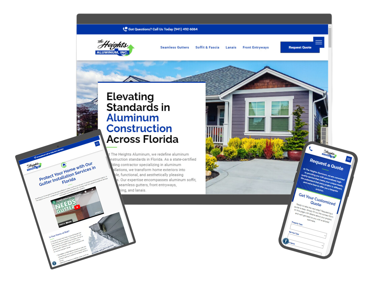 Guttering Company Website Design