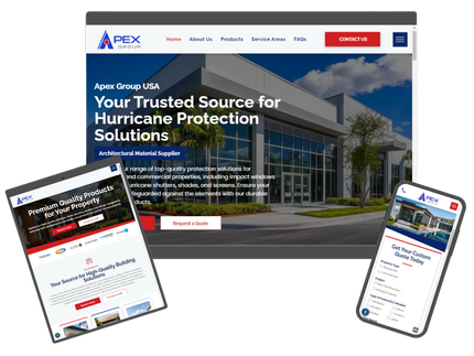 Website design for APEX Group USA