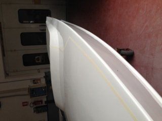 Pezzo bianco di barca