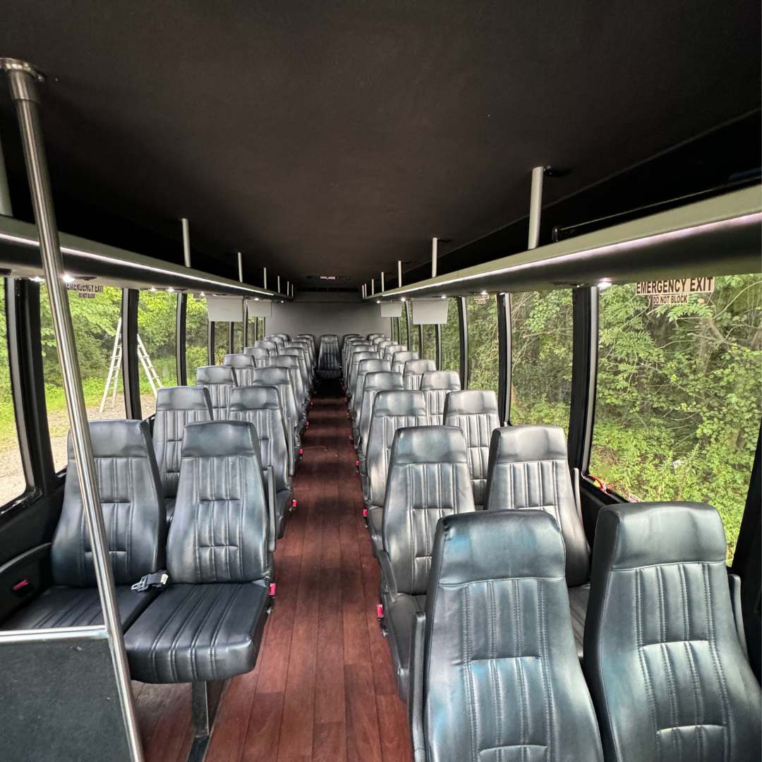 Blanchard Charter 38 passenger shuttle bus interior