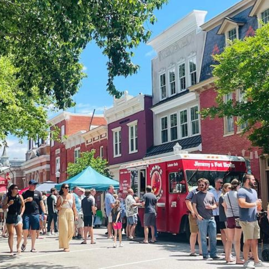 Centreville, Maryland festival with food truck