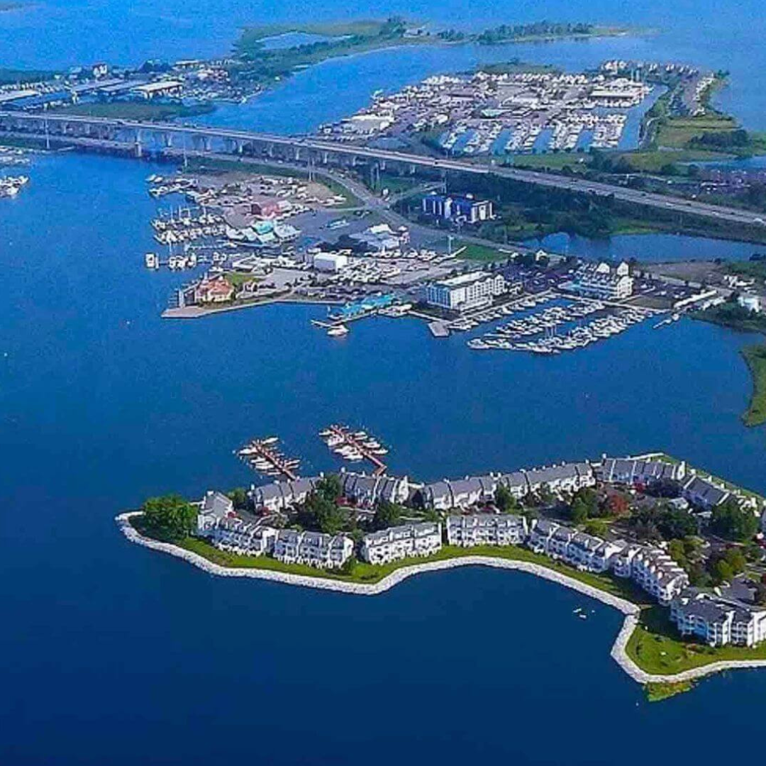 Kent Island drone view