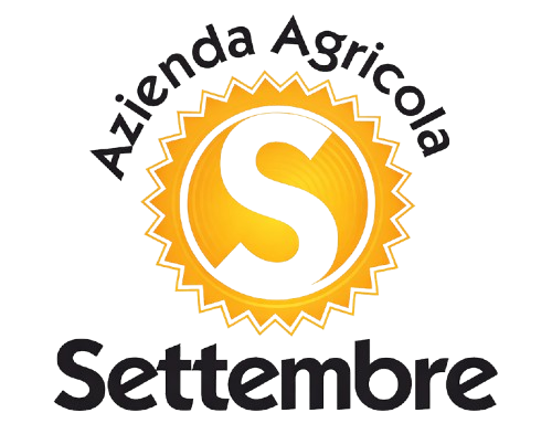 Logo dell'Azienda Agricola Settembre: uno stemma a forma di sole con una