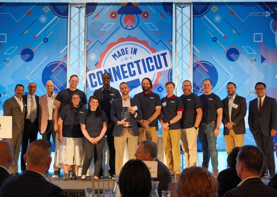 Group of people on stage with