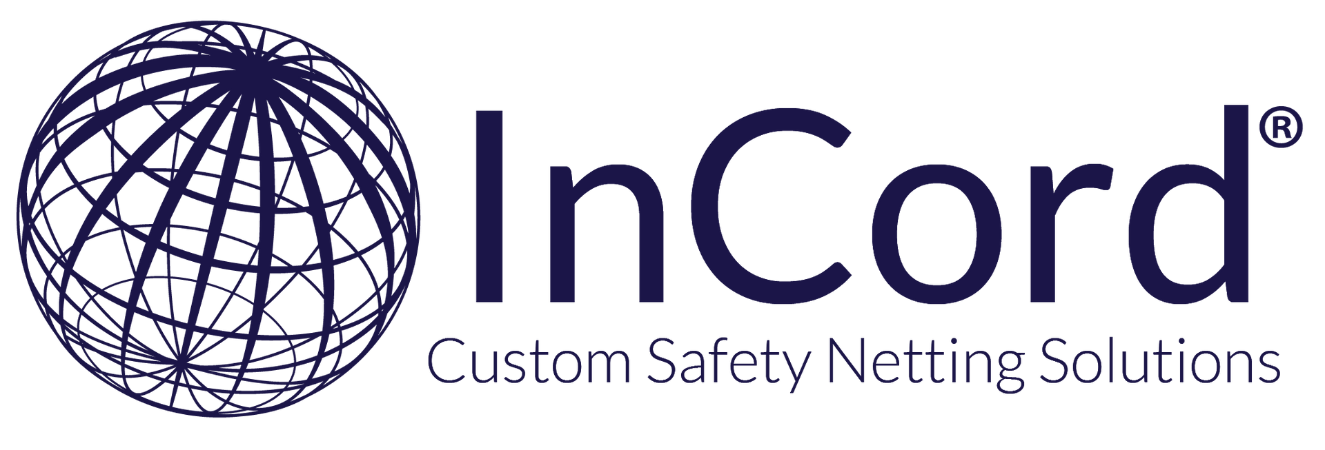 Logo for InCord, a safety netting solutions company; features a globe graphic and text 