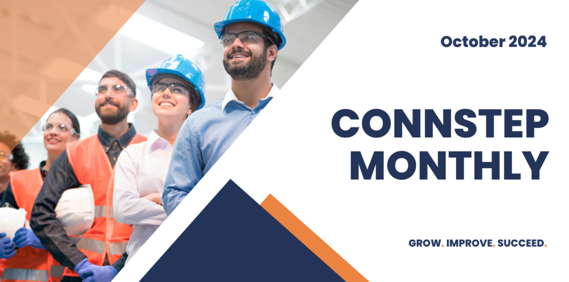 Workers in hard hats on a construction site. 
