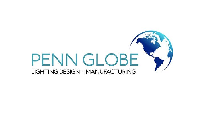 Penn Globe logo featuring text and a globe graphic. Blue and white colors used.