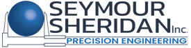 Seymour Sheridan Inc. logo with a blue ball and text 